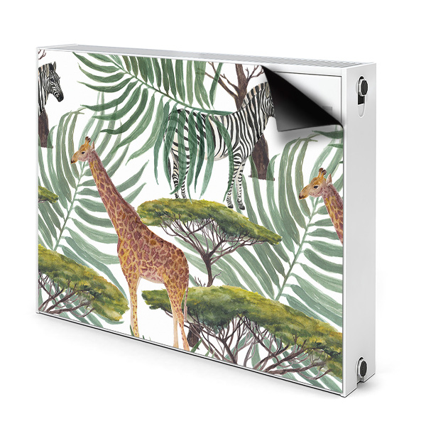 Magnetic radiator mat Savanna animals