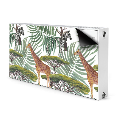 Magnetic radiator mat Savanna animals