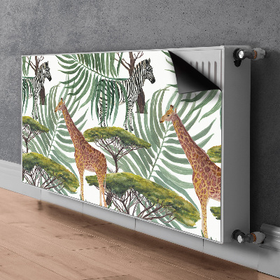 Magnetic radiator mat Savanna animals