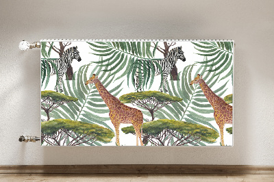 Magnetic radiator mat Savanna animals