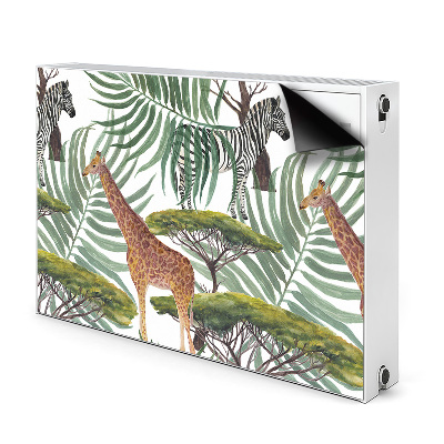 Magnetic radiator mat Savanna animals