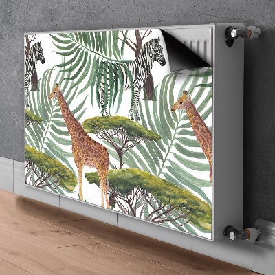 Magnetic radiator mat Savanna animals