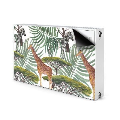 Magnetic radiator mat Savanna animals