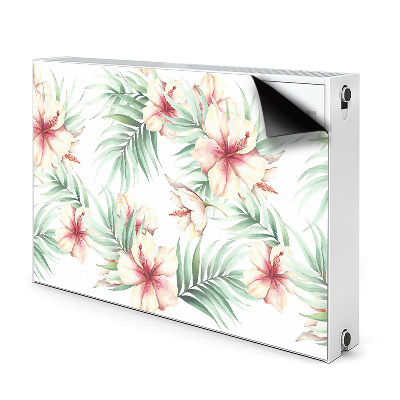 Magnetic radiator mat Hawaiian flowers