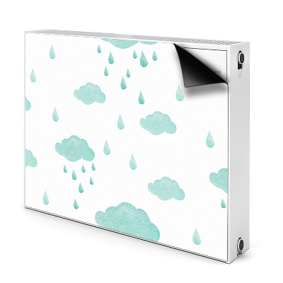 Radiator cover Rain clouds