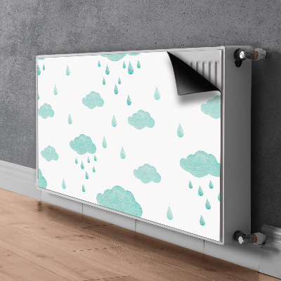 Radiator cover Rain clouds