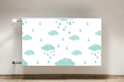 Radiator cover Rain clouds