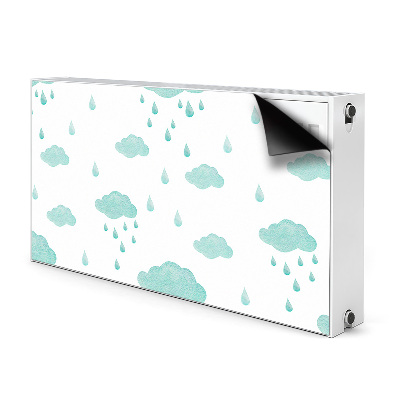 Radiator cover Rain clouds