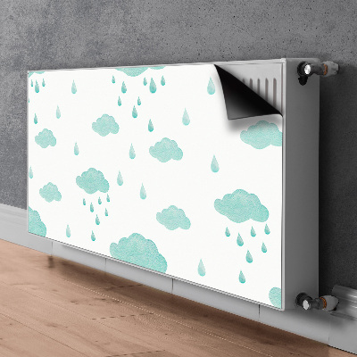 Radiator cover Rain clouds