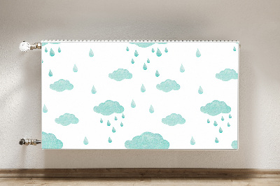 Radiator cover Rain clouds