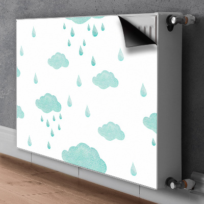 Radiator cover Rain clouds