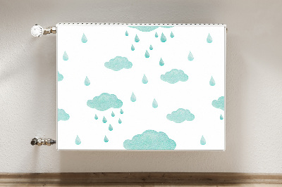 Radiator cover Rain clouds