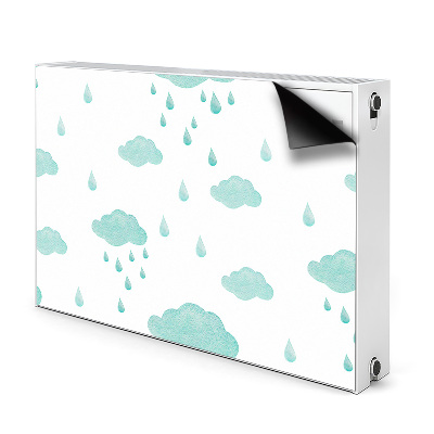 Radiator cover Rain clouds