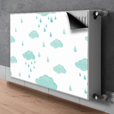 Radiator cover Rain clouds