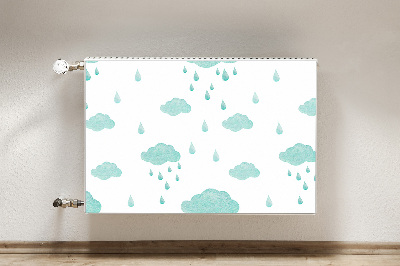 Radiator cover Rain clouds