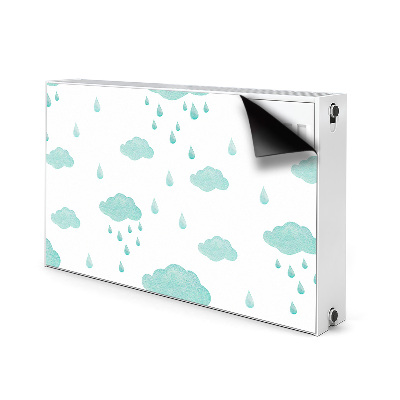 Radiator cover Rain clouds