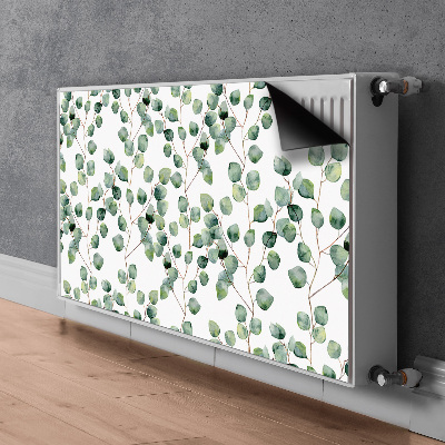 Magnetic radiator mat Branches with leaves