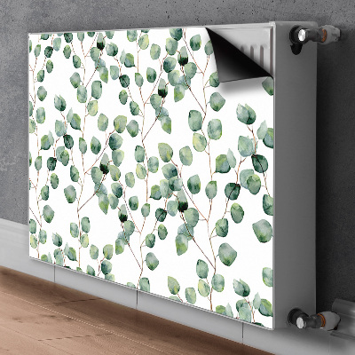 Magnetic radiator mat Branches with leaves