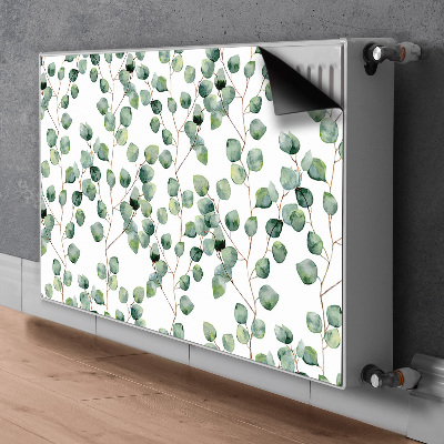 Magnetic radiator mat Branches with leaves