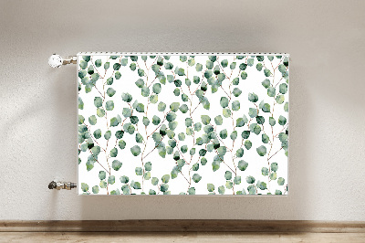 Magnetic radiator mat Branches with leaves