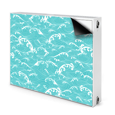 Magnetic radiator mat Waves