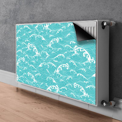 Magnetic radiator mat Waves