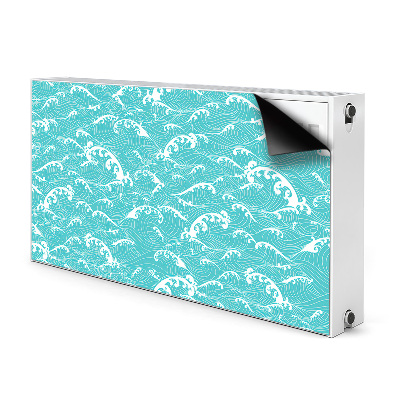 Magnetic radiator mat Waves