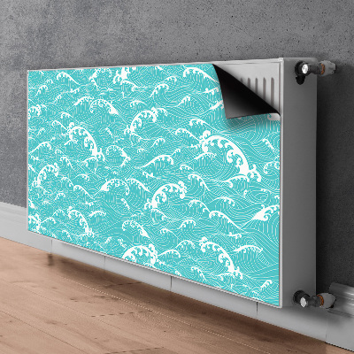 Magnetic radiator mat Waves