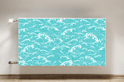 Magnetic radiator mat Waves