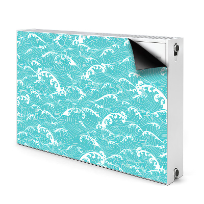 Magnetic radiator mat Waves