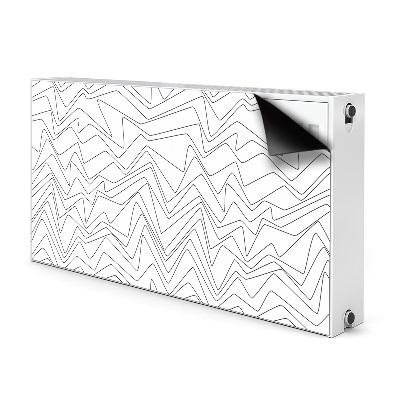 Magnetic radiator cover Irregular lines