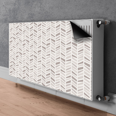 Magnetic radiator mat Jodel geometry