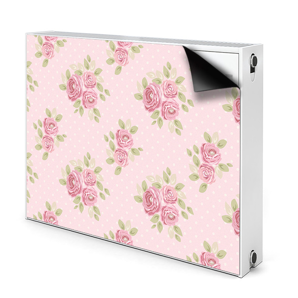 Magnetic radiator mat Pink bouquet