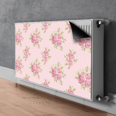 Magnetic radiator mat Pink bouquet