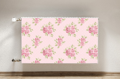 Magnetic radiator mat Pink bouquet