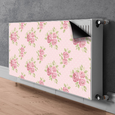 Magnetic radiator mat Pink bouquet