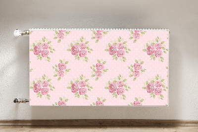 Magnetic radiator mat Pink bouquet