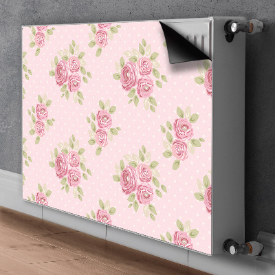 Magnetic radiator mat Pink bouquet