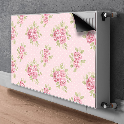 Magnetic radiator mat Pink bouquet