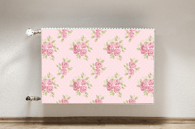 Magnetic radiator mat Pink bouquet