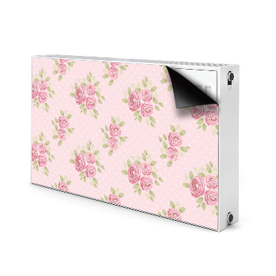 Magnetic radiator mat Pink bouquet