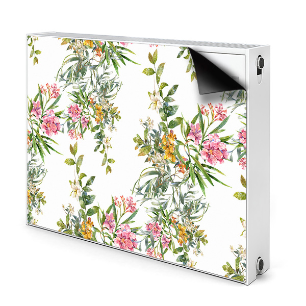 Printed radiator mat The blooming trees