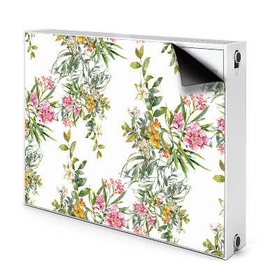 Printed radiator mat The blooming trees