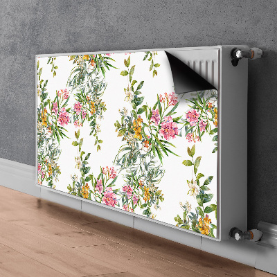 Printed radiator mat The blooming trees