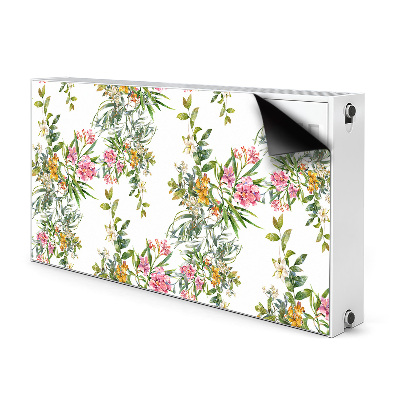 Printed radiator mat The blooming trees