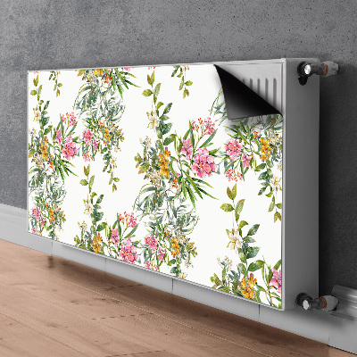 Printed radiator mat The blooming trees