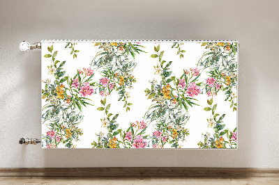 Printed radiator mat The blooming trees