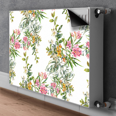 Printed radiator mat The blooming trees