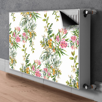 Printed radiator mat The blooming trees