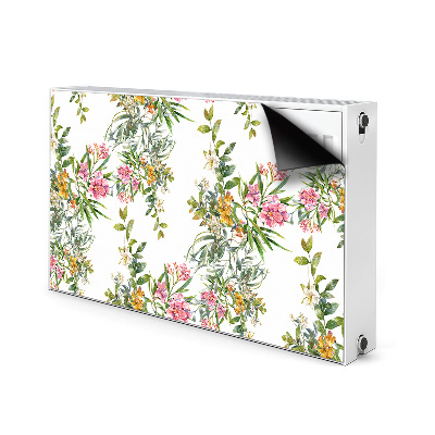 Printed radiator mat The blooming trees